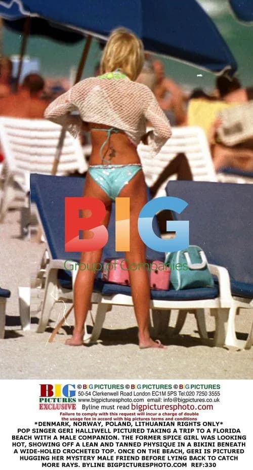Geri Halliwell Spotted on Florida Beach