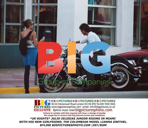 Julio Iglesias Junior with girlfriend Lianna Grethel in Miami