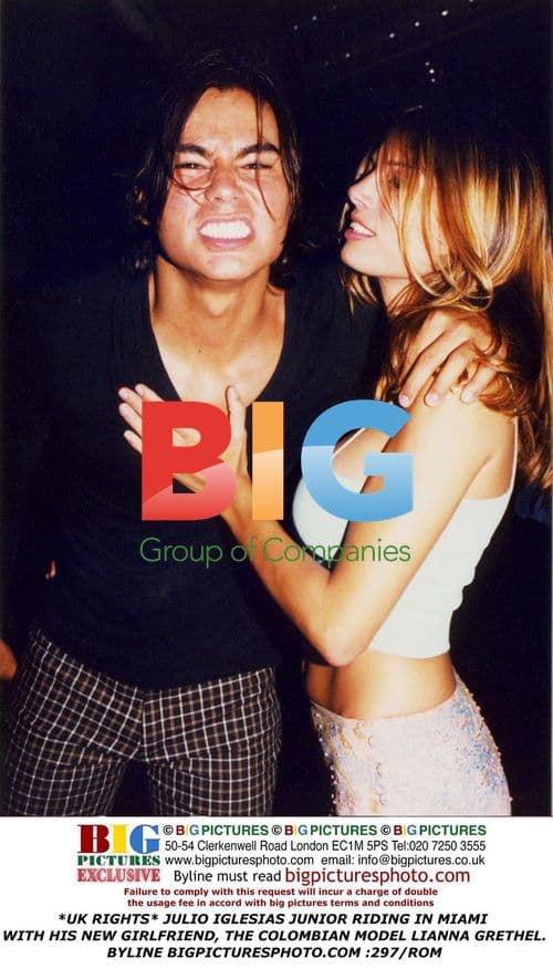 Julio Iglesias Jr. with girlfriend Lianna Grethel in Miami