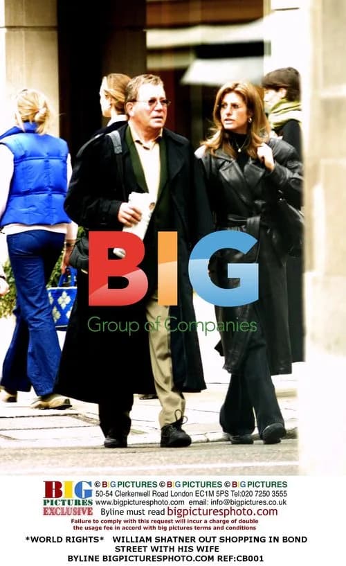 William Shatner out shopping in Bond Street