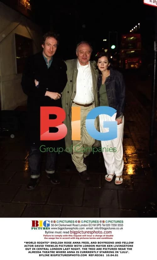 Anna Friel and David Thewlis with London Mayor