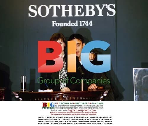Robbie Williams Charity Auction at Sotheby's