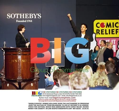 Robbie Williams Charity Auction at Sotheby's