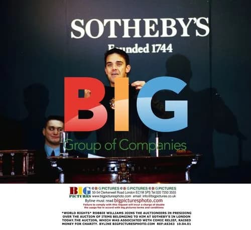 Robbie Williams Charity Auction at Sotheby's