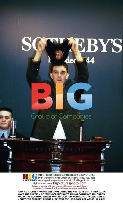 Robbie Williams Charity Auction at Sotheby's