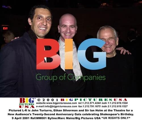 John Turturro, Ethan Silverman and Sir Ian Holm at Anniversary Gala
