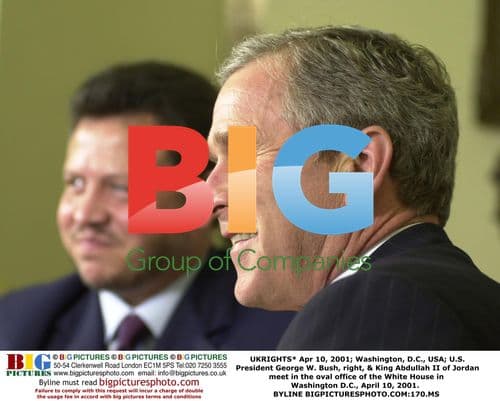 Bush & King Abdullah II Meeting