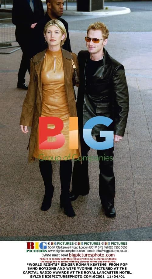 Ronan Keating and wife Yvonne at Capital Radio Awards