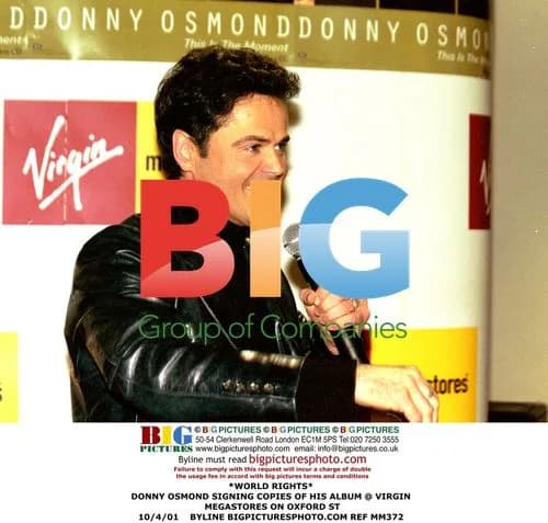 DONNY OSMOND Signing Album @ Virgin Megastores