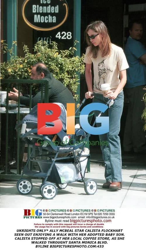 Calista Flockhart out with adopted son