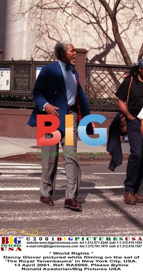 Danny Glover on set of 'The Royal Tenenbaums'