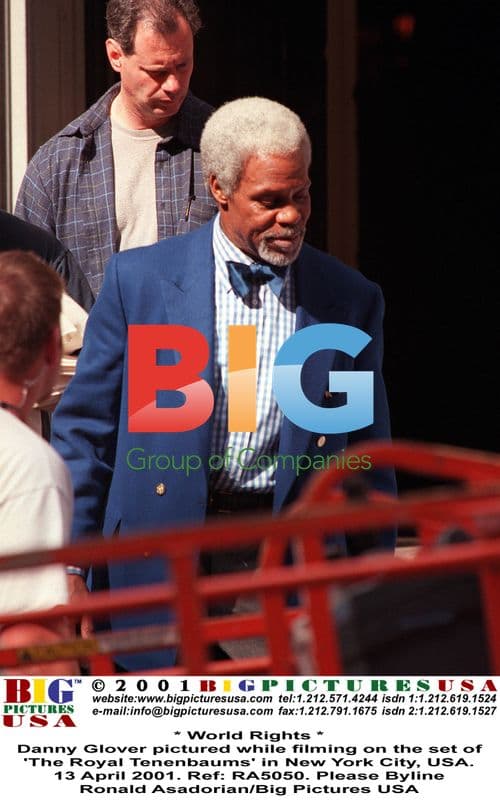 Danny Glover on set of 'The Royal Tenenbaums'