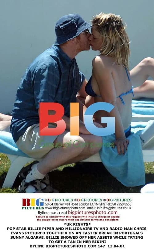 Billie Piper and Chris Evans in Portugal