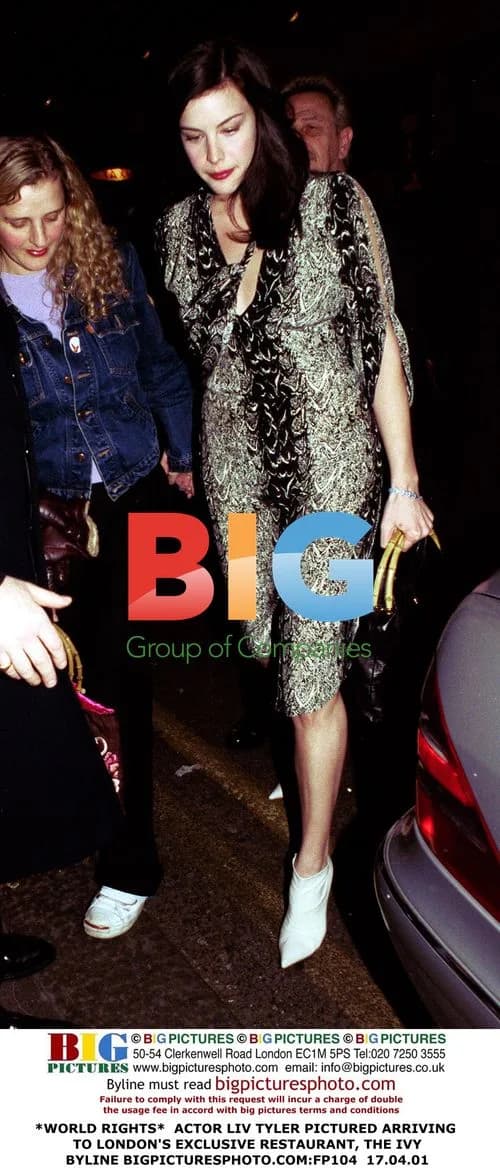 Liv Tyler Arrives at The Ivy in London