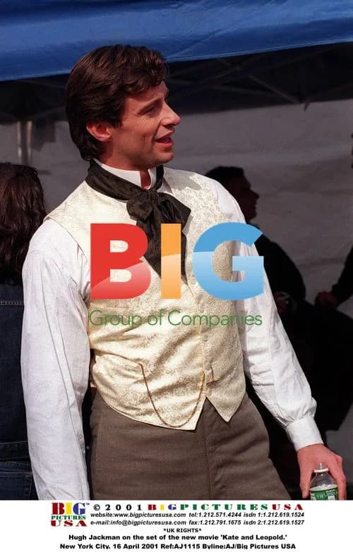 Hugh Jackman on set of 'Kate and Leopold'