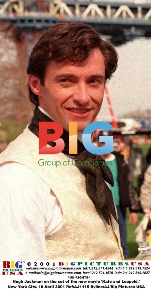 Hugh Jackman on set of 'Kate and Leopold'