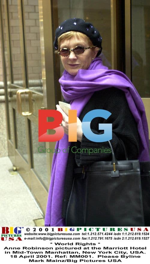 Anne Robinson at New York hotel