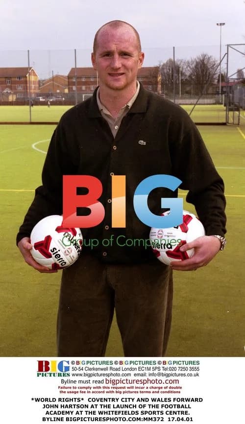 John Hartson at Football Academy Launch