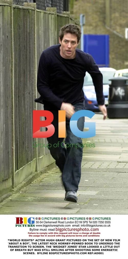Hugh Grant on 'About a Boy' Set