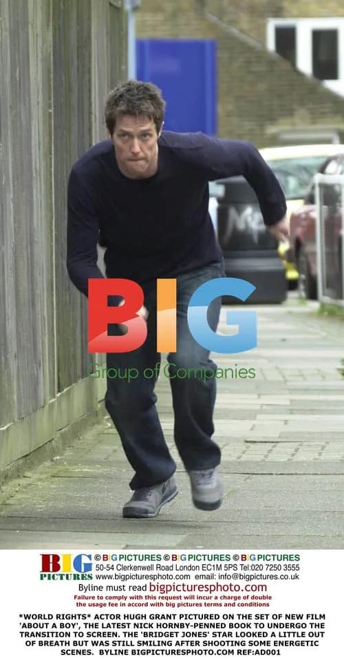 Hugh Grant Filming 'About a Boy'