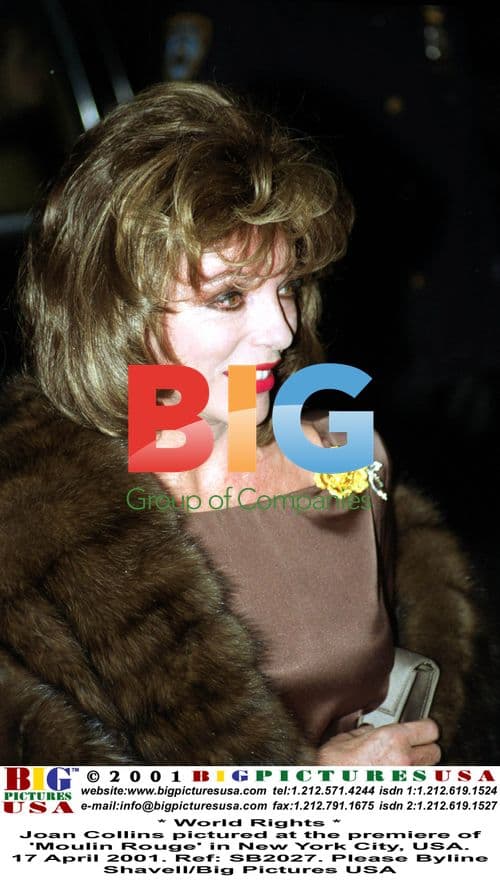 Joan Collins at 'Moulin Rouge' Premiere