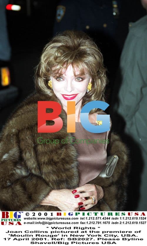 Joan Collins at 'Moulin Rouge' Premiere