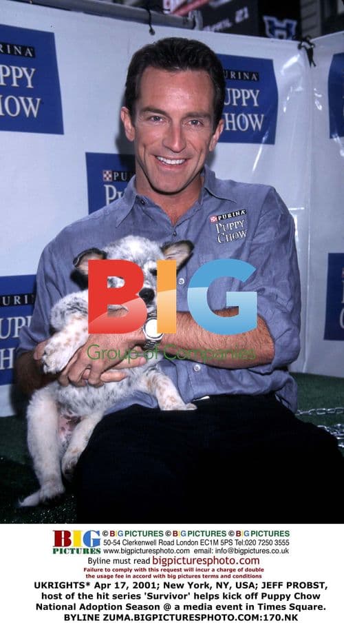 Jeff Probst at Puppy Chow Adoption Event