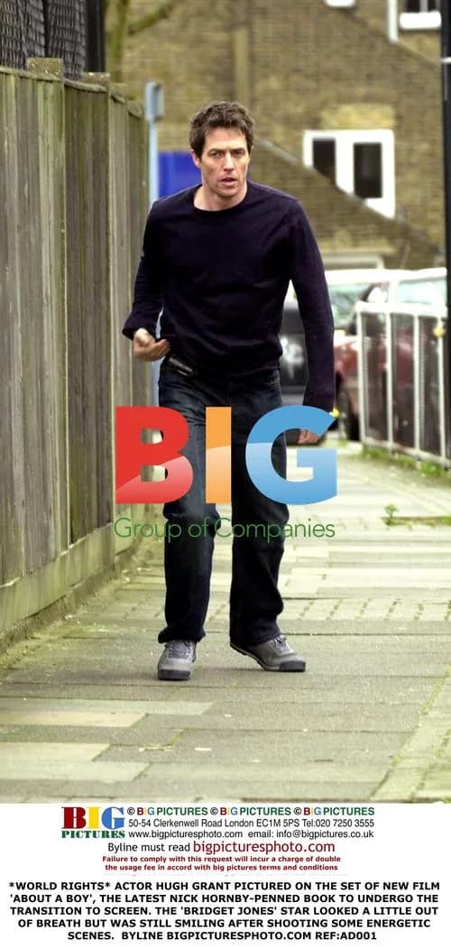 Hugh Grant on 'About a Boy' Set