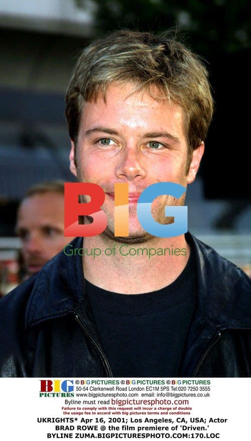 Brad Rowe at 'Driven' Premiere