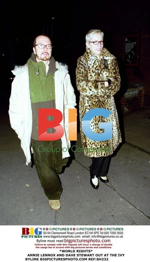Annie Lennox and Dave Stewart at The Ivy