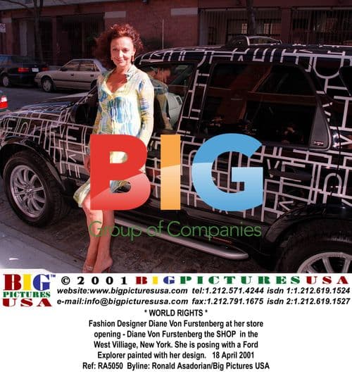 Diane Von Furstenberg at store opening