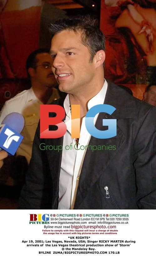 Ricky Martin at 'Storm' theatrical show in Las Vegas
