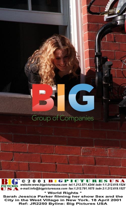 Sarah Jessica Parker filming Sex and the City