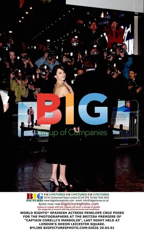 Penelope Cruz at 'Captain Corelli's Mandolin' Premiere