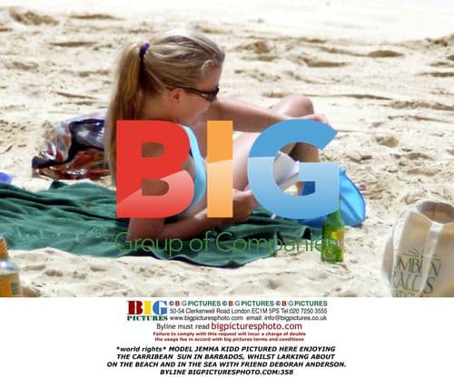 Jemma Kidd Enjoys Caribbean Beach Day