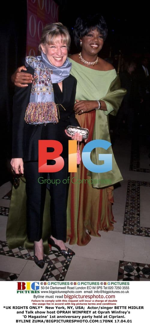 Bette Midler and Oprah Winfrey at 'O Magazine' Party