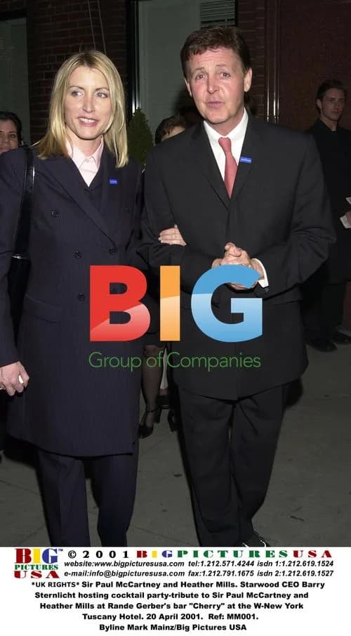Paul McCartney and Heather Mills at Cocktail Party