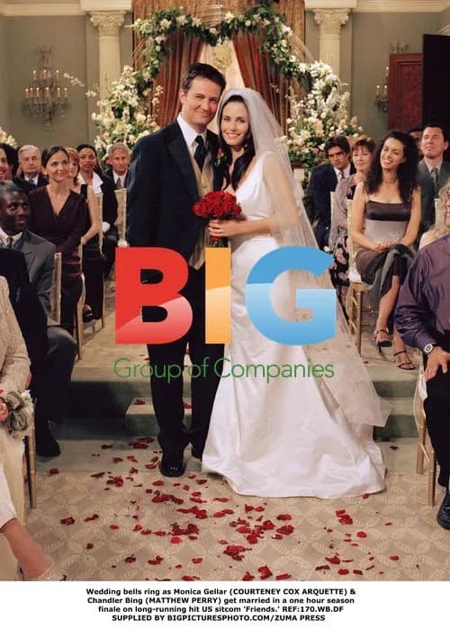 Courteney Cox & Matthew Perry as Newlyweds