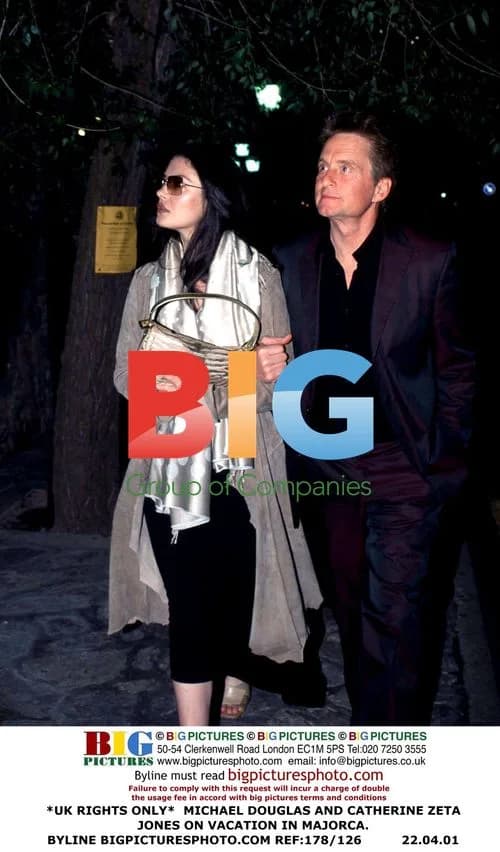 Michael Douglas and Catherine Zeta Jones in Majorca