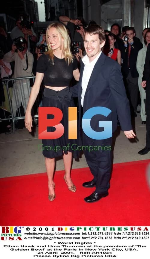 Ethan Hawk and Uma Thurman at 'The Golden Bowl' premiere