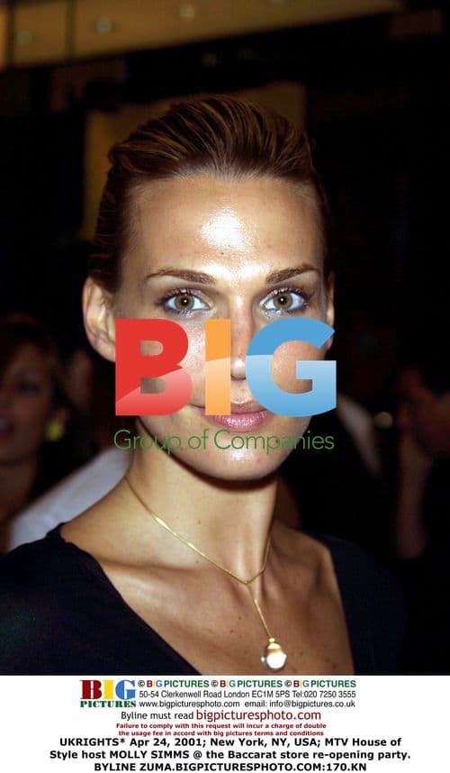 MOLLY SIMMS at Baccarat store re-opening party