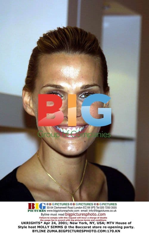 Molly Simms at Baccarat store re-opening