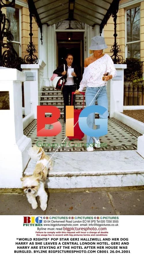 Geri Halliwell and her dog Harry