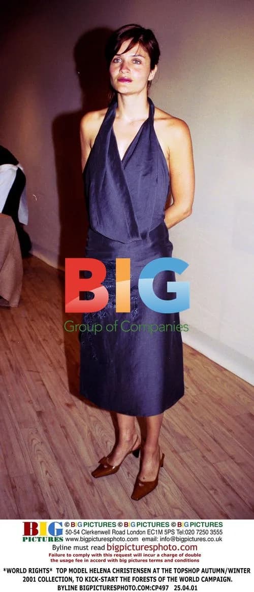 Helena Christensen at Topshop AW 2001 Collection