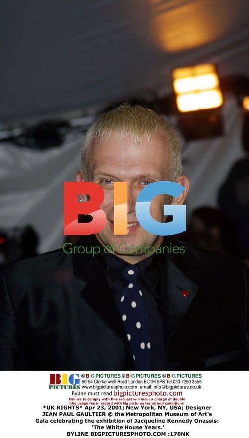 Jean Paul Gaultier at Met Gala for Jacqueline Kennedy Exhibition