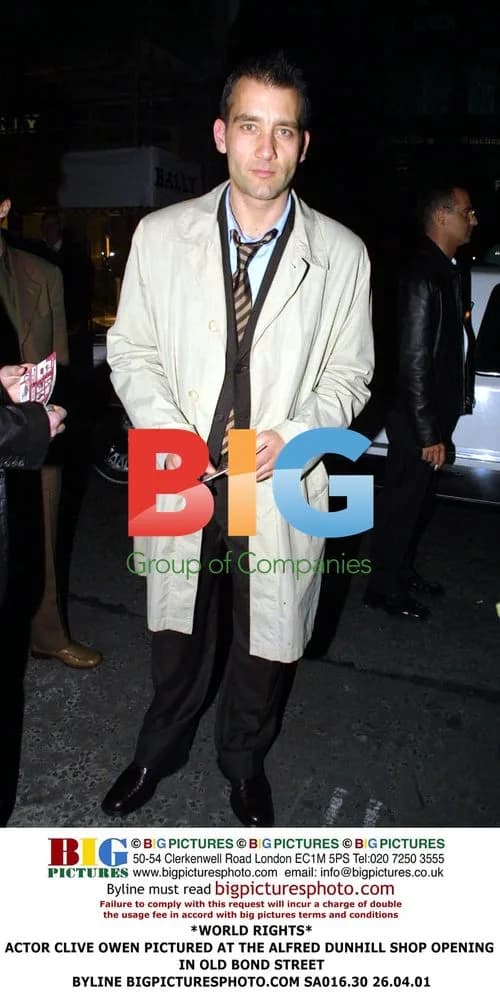 Clive Owen at Alfred Dunhill Shop Opening