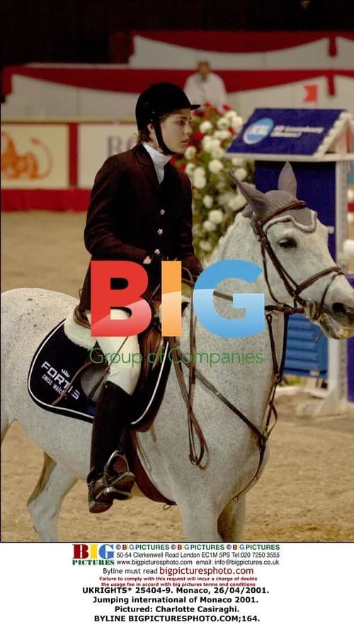 Charlotte Casiraghi at Monaco Jumping Event