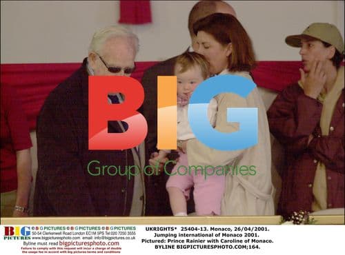 Prince Rainier and Caroline at Monaco Jumping