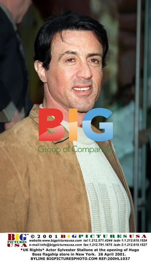 Sylvester Stallone at Hugo Boss store opening