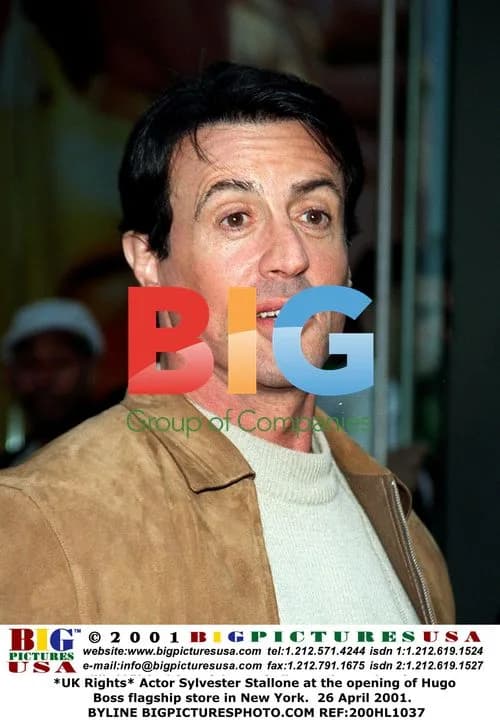 Sylvester Stallone at Hugo Boss store opening